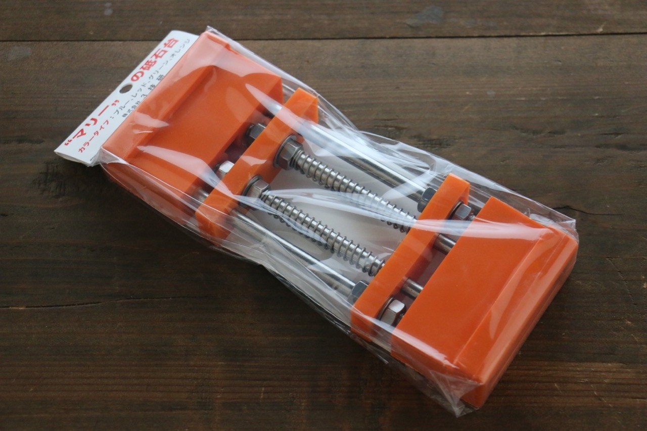 Premium Orange Sharpening Stone Holder - 210mm x 80mm x 30mm Non-Slip Base for Knives, Chisels & Tools - Ideal for Kitchen, Workshop & Outdoor Use