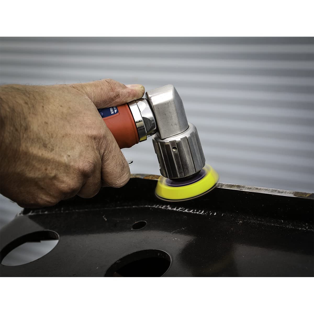 Sealey GSA70 50mm Mini Disc Air Orbital Sander - Compact & Powerful Pneumatic Sander for Woodworking, Metal Polishing & DIY Projects
