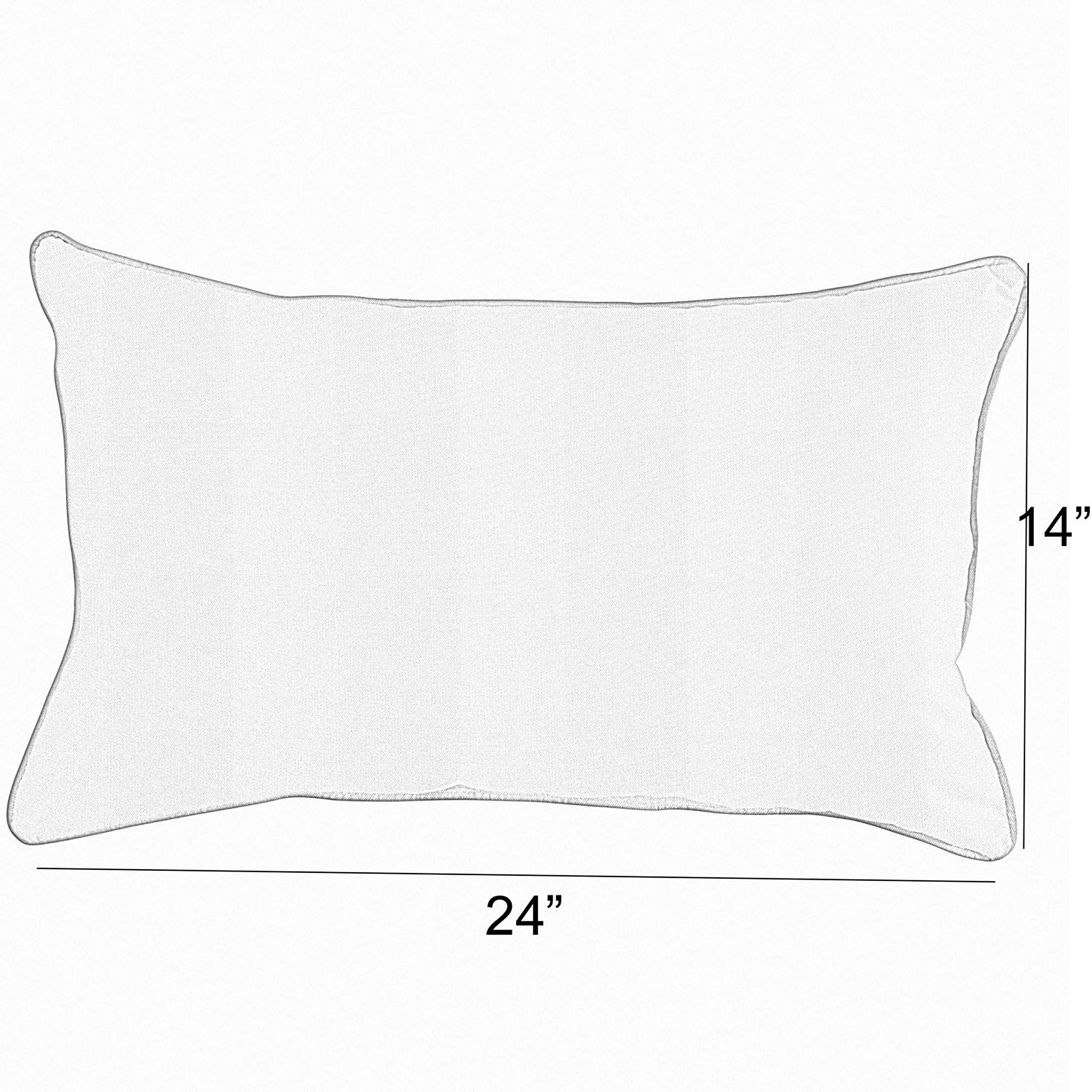 Sorra Home Lumbar Pillows Set of 2 - Tan & White Plaid for Sofa & Bed Support