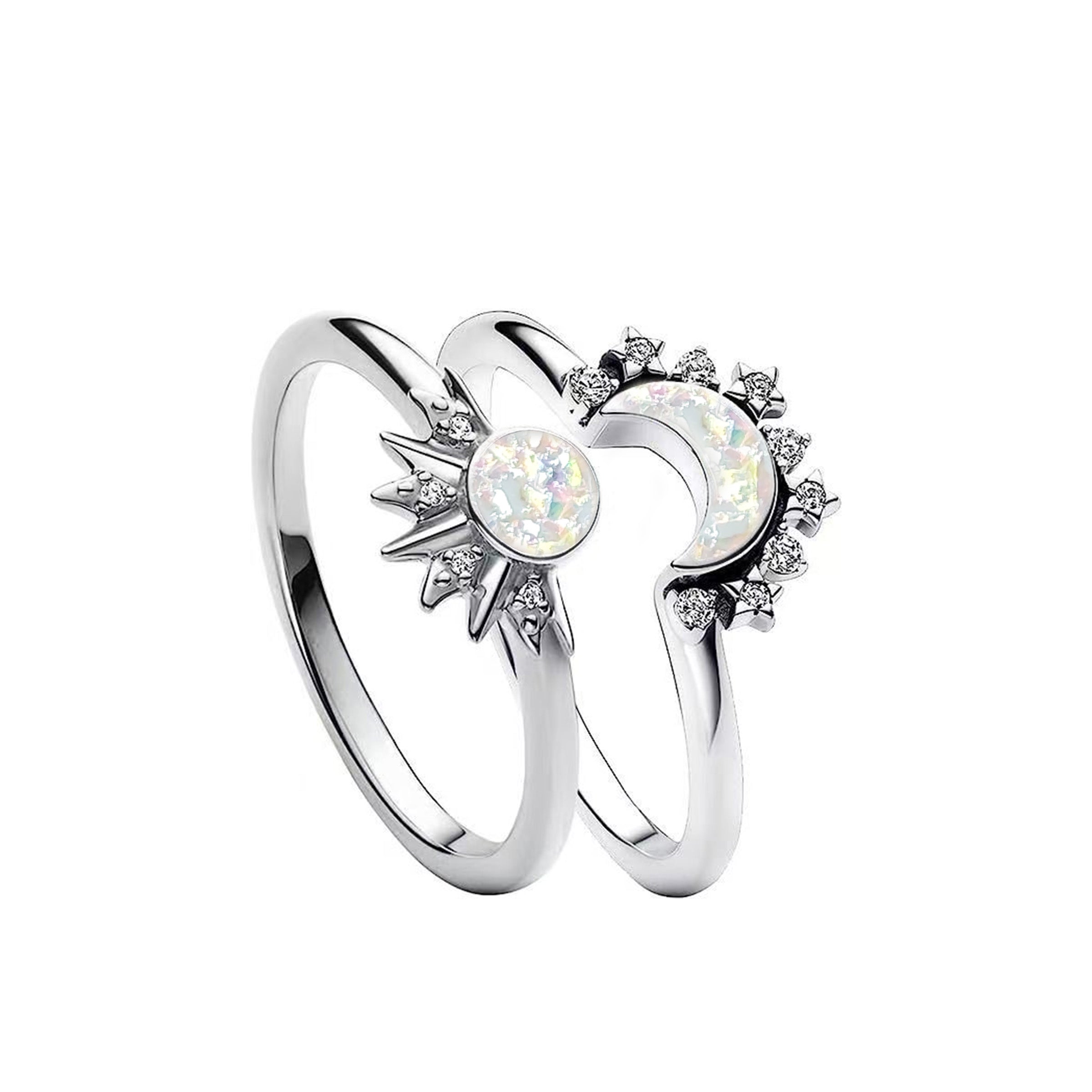 Lunar Radiance Ashes Ring - Elegant Memorial Jewelry for Loved Ones | Perfect for Remembrance Ceremonies, Funerals & Keepsake Gifting