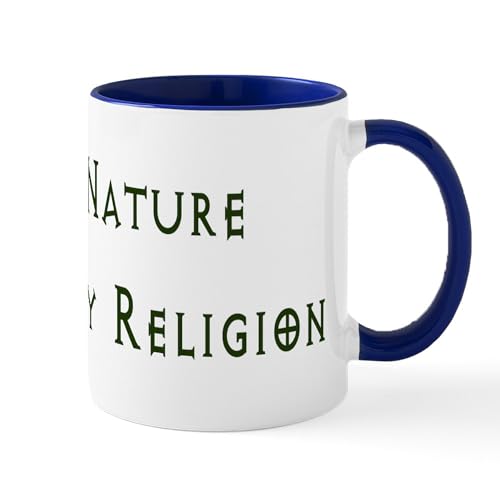 White/Navy Inside - Nature Is My Religion Mug