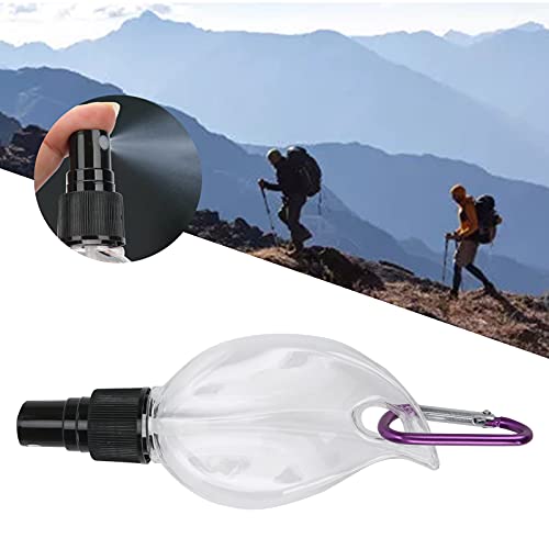 Refillable Travel Bottles with Keyring - Leakproof, Odorless & Durable Liquid Containers for Toiletries | Perfect for TSA Carry-On, Gym, Camping & Outdoor Adventures (Black Nozzle)