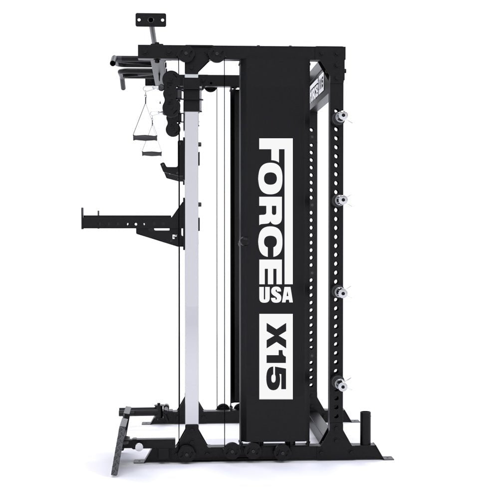 Force USA X15 All-In-One Home Gym Equipment - Strength Training & Full Body Workout Machine for Home Fitness, Weight Lifting & Muscle Building - Perfect for Small Spaces & Home Gym Setup