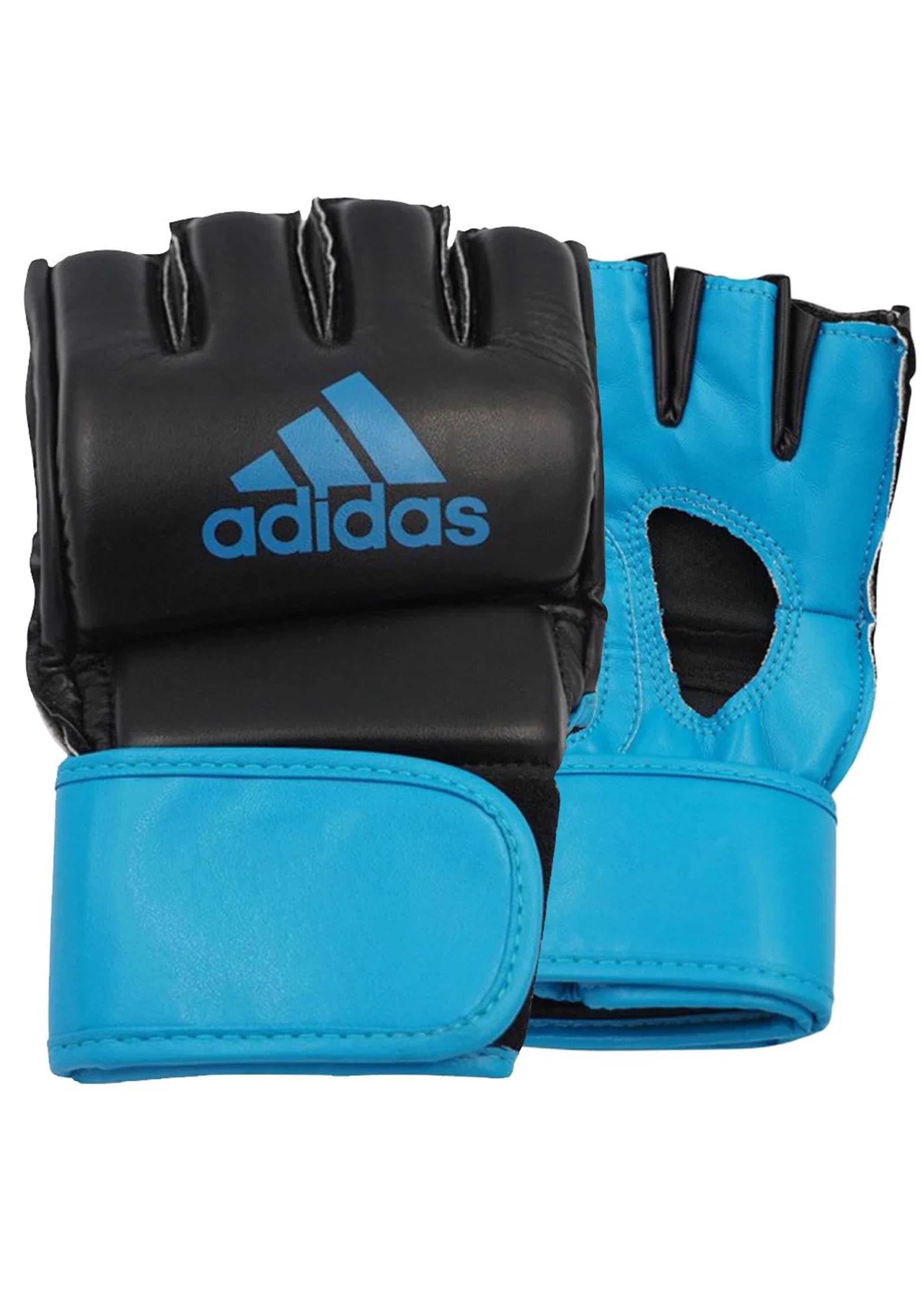 Adidas MMA Training Mitts for Sparring & Combat - Black & Blue Boxing Gloves for Men & Women - Perfect for MMA, Kickboxing, and Muay Thai Training