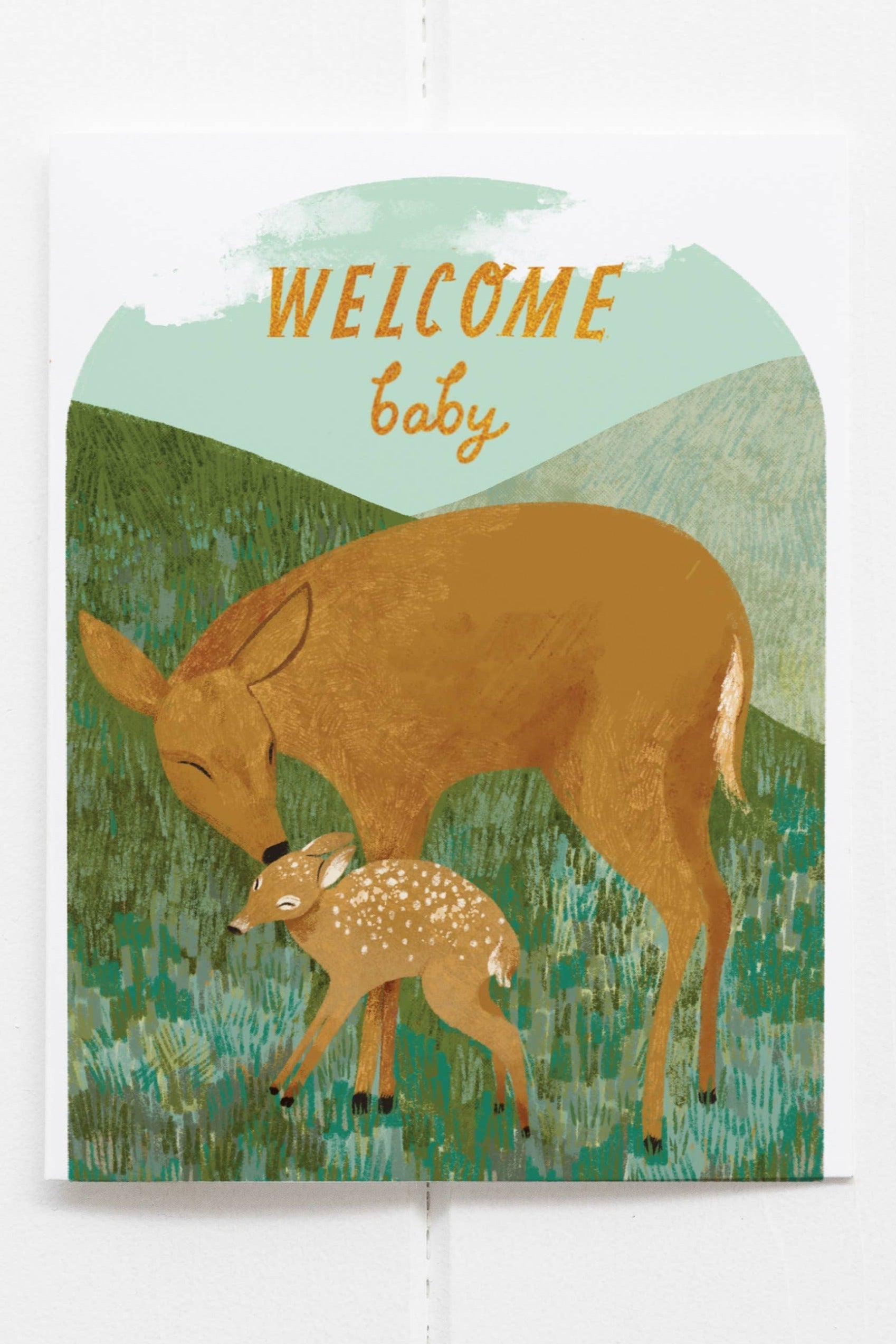 Mama Deer Greeting Card - Handmade Birthday Card, Thank You Card, Sympathy Card - Perfect for Holidays, Anniversaries & Special Occasions