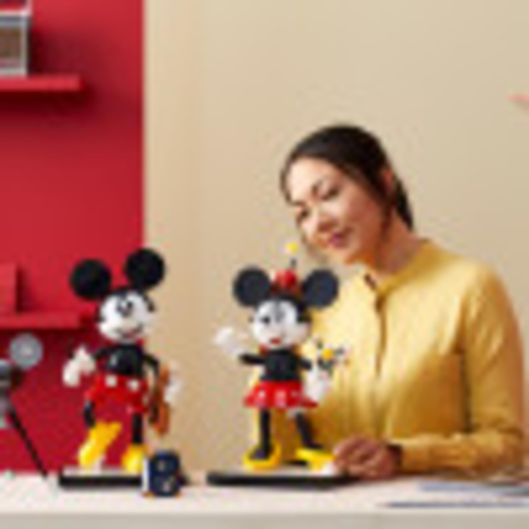 **LEGO Disney Mickey Mouse & Minnie Mouse Buildable Characters Set (43179) – Classic Collectible Adult Building Kit with 1,739 Pieces, Multicolor – Perfect for Disney Fans, Home Display & Gift Giving**