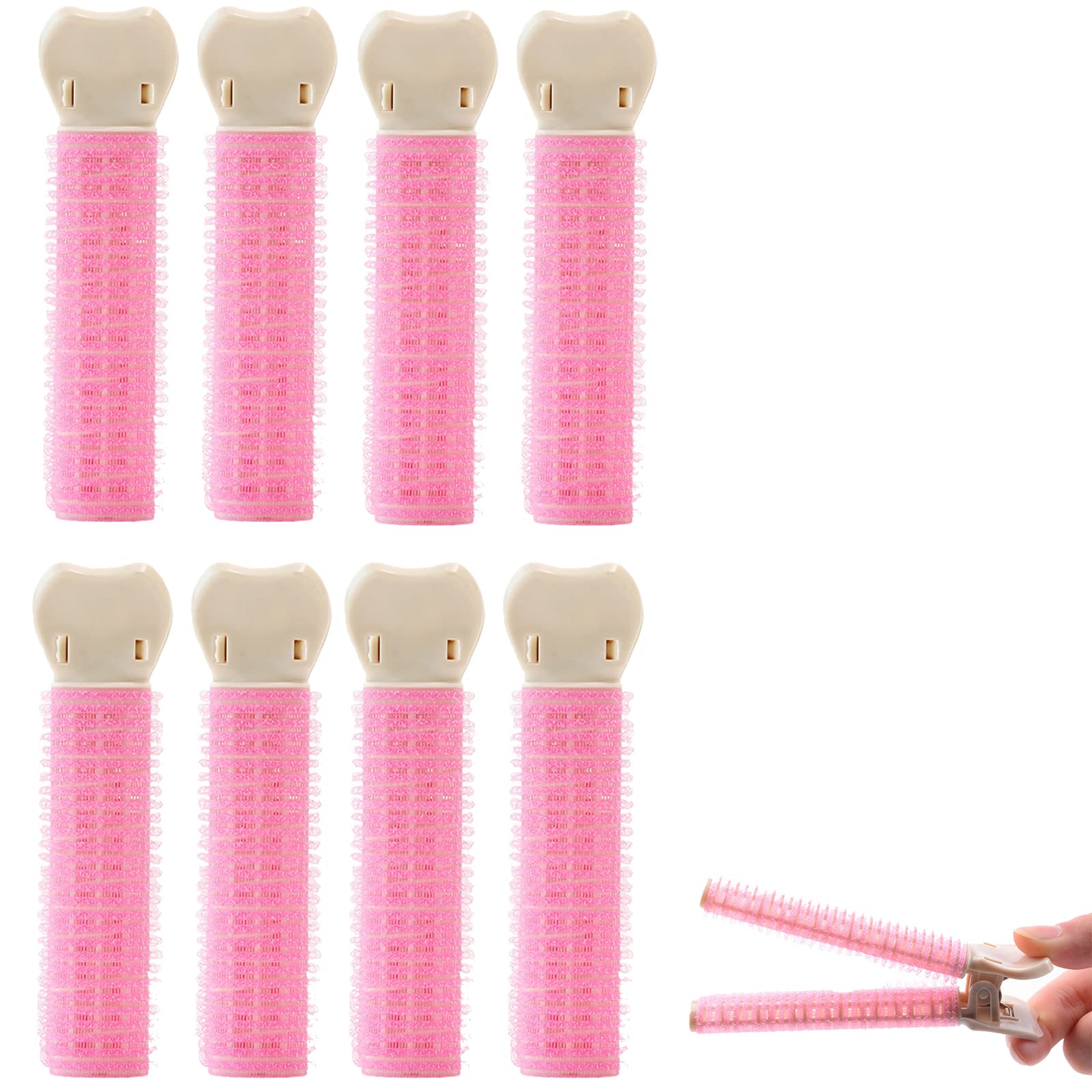 COTTNY Hair Rollers with Clips - Instant Volumizing Hair Curlers for Women & Girls, Velcro Rollers for Root Lift & Styling - Perfect for Home, Salon & Party Hairstyles