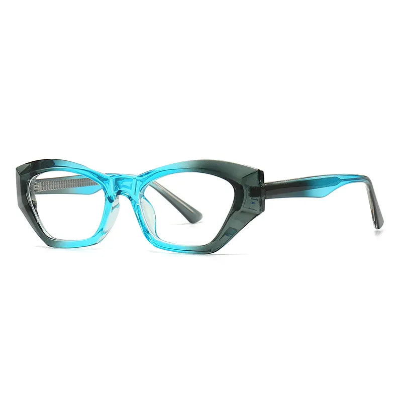 CCspace Unisex Full Rim Cat Eye Titanium Eyeglasses Frame - Lightweight TR90 Material (Model 56842) - Perfect for Reading, Work & Fashion Accessories