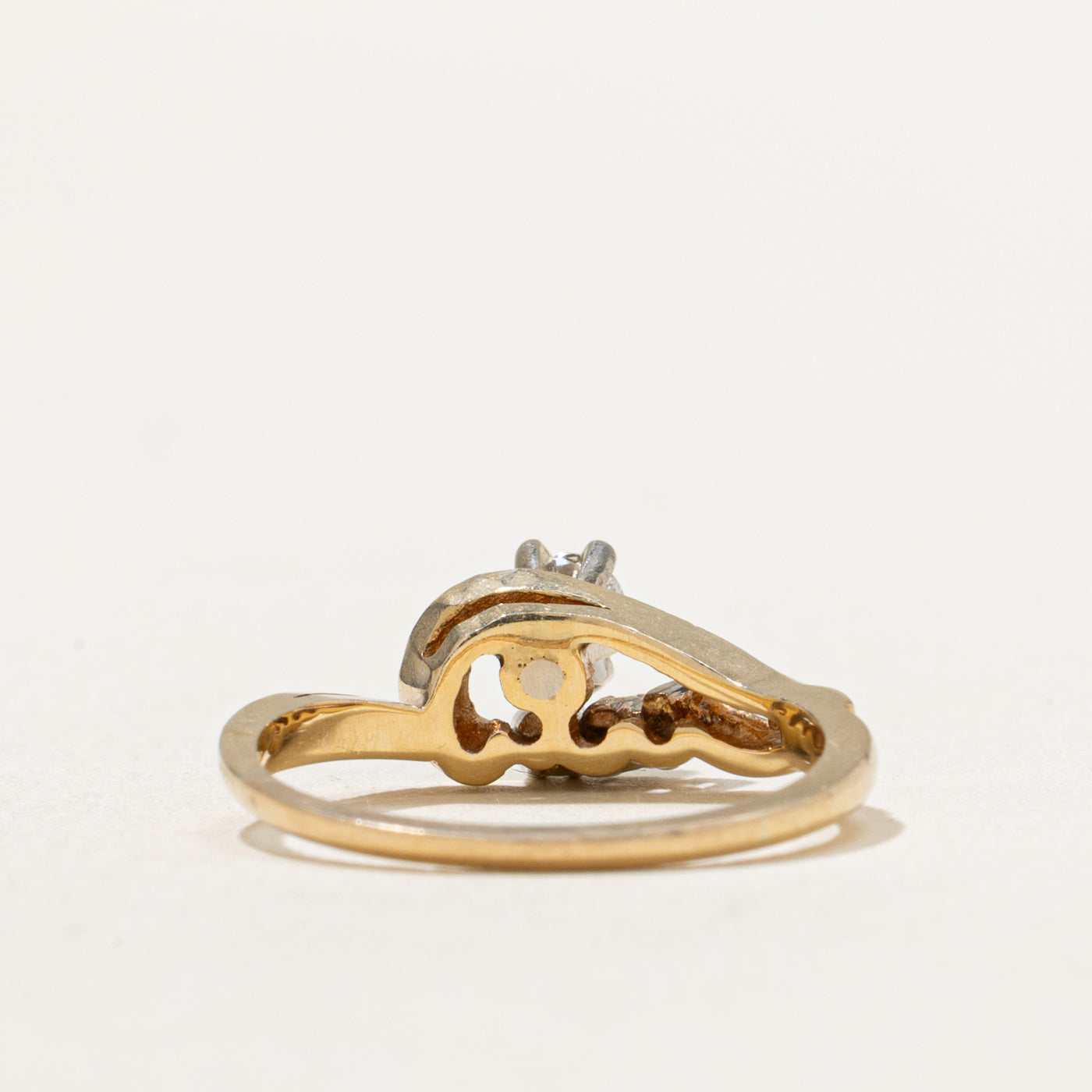 0.26ctw High Set Diamond Wave Ring - Size 5.5 | Elegant Stackable Wedding Band, Anniversary Gift for Her | Perfect for Bridal Jewelry & Special Occasions