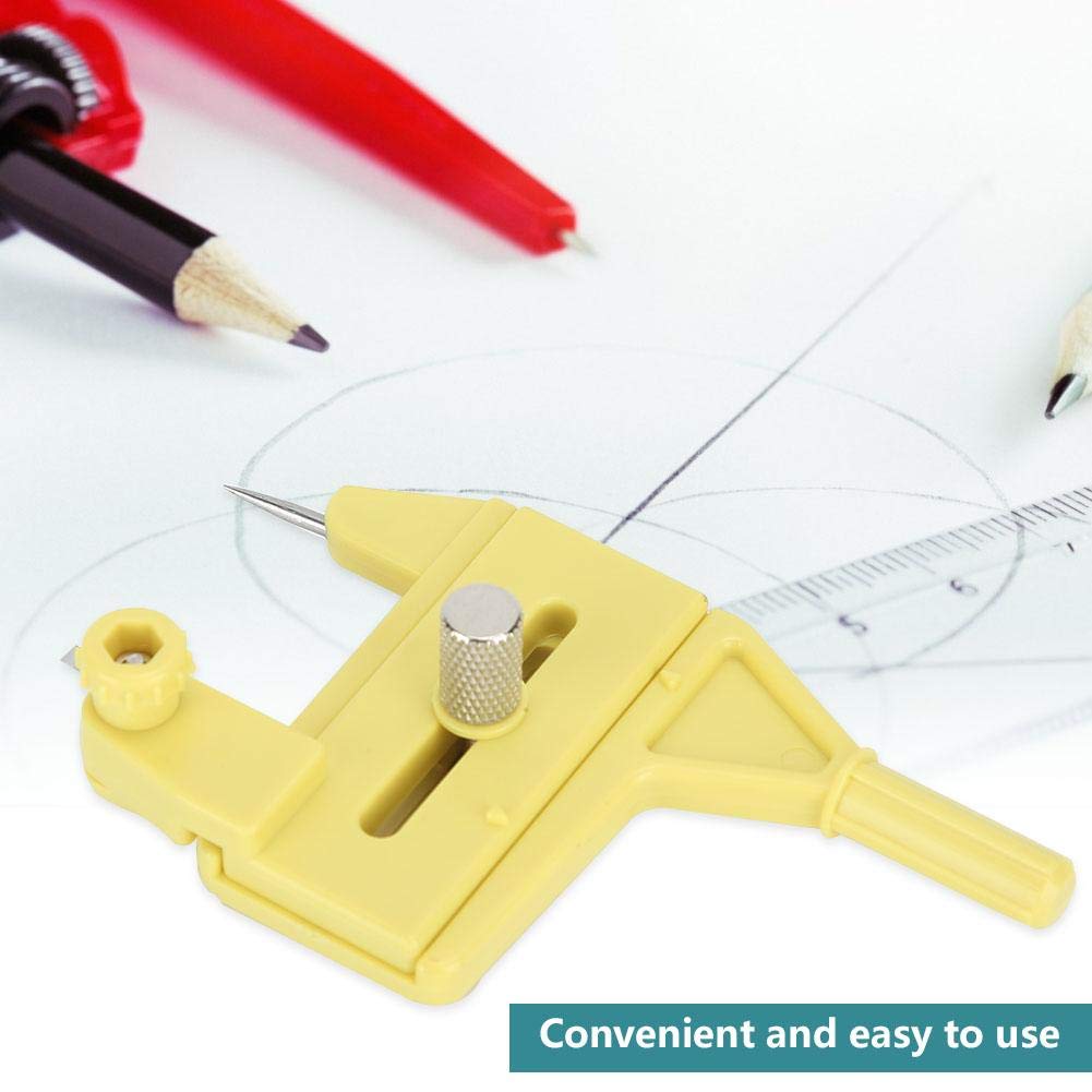 Precision Circle Cutter Tool for Arts & Crafts - Adjustable 1.5-50mm Diameter Cutting - Perfect for Scrapbooking, Leather Craft, and DIY Projects