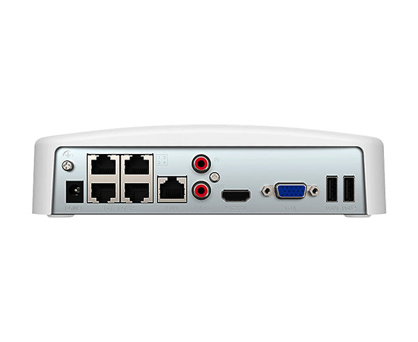 4 Channel PoE HD Network Video Recorder - 4K Security Camera System with Remote Access for Home & Business Surveillance