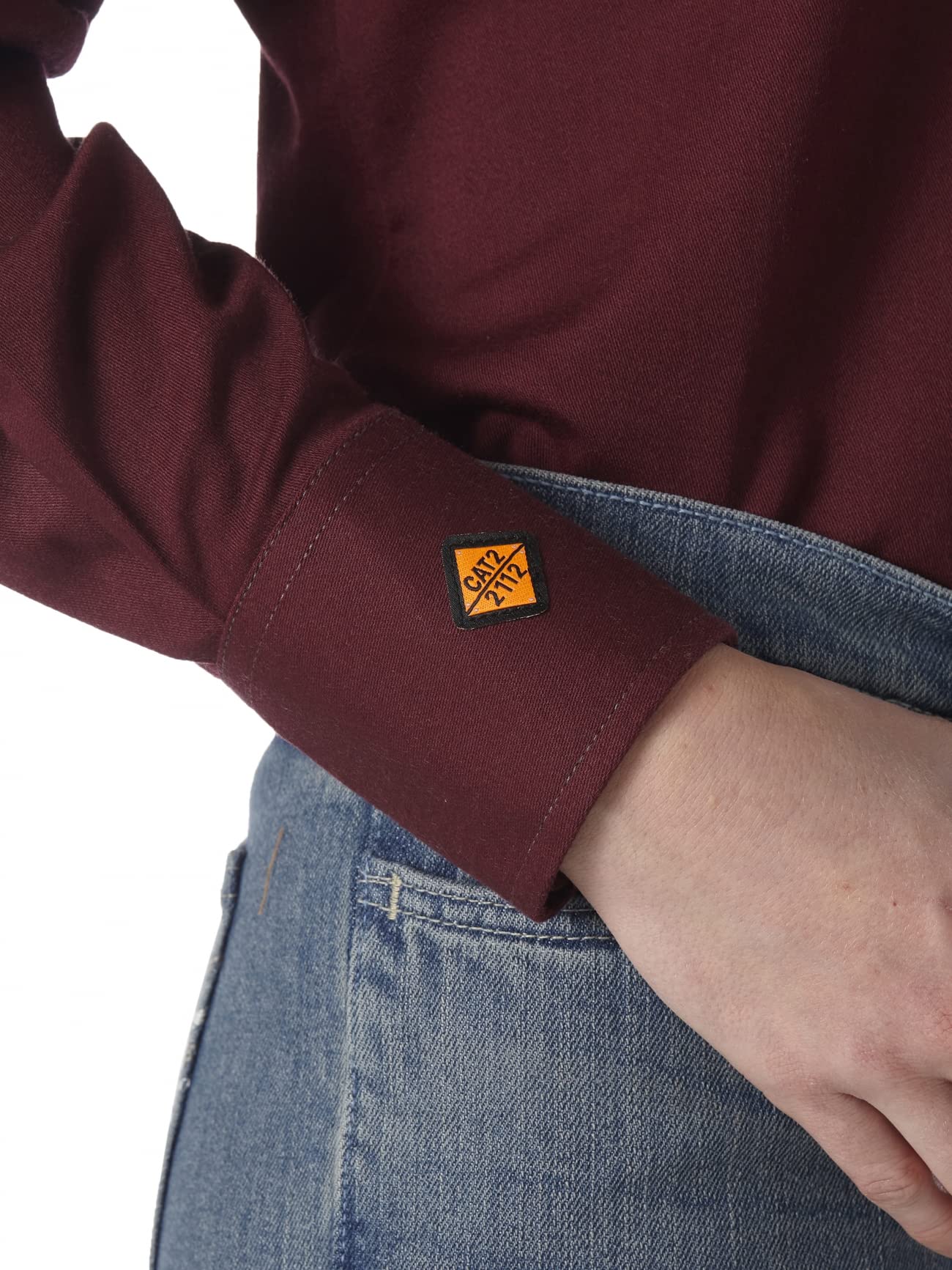 Wrangler Women's Flame Resistant Long Sleeve Shirt - FR Work Shirt for Safety & Comfort | Perfect for Construction, Oilfield & Industrial Work