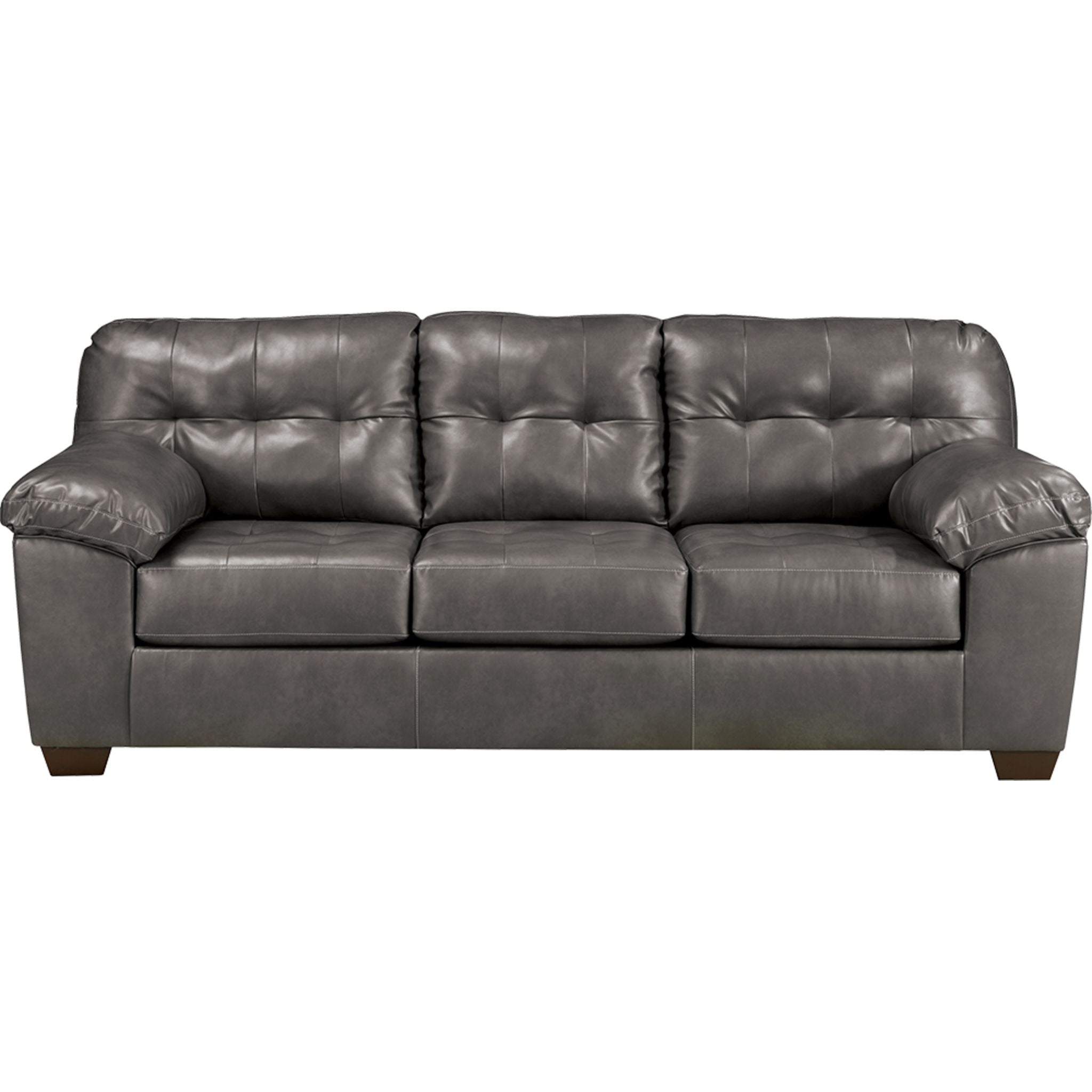 Alliston Grey Sofa - Modern Comfortable Couch for Living Room, Lounge & Home Theater - Soft Fabric Upholstery with Sturdy Frame