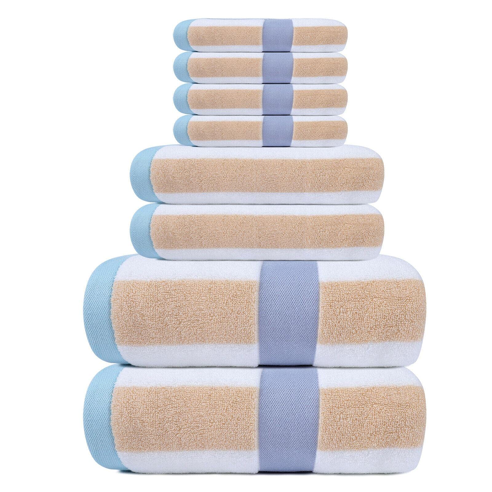 Premium 600GSM Oversized Bath Towel Set - 100% Cotton, Ultra Absorbent & Soft - Luxury Bath, Shower, Hand & Gym Towels for Spa, Home & Travel Use