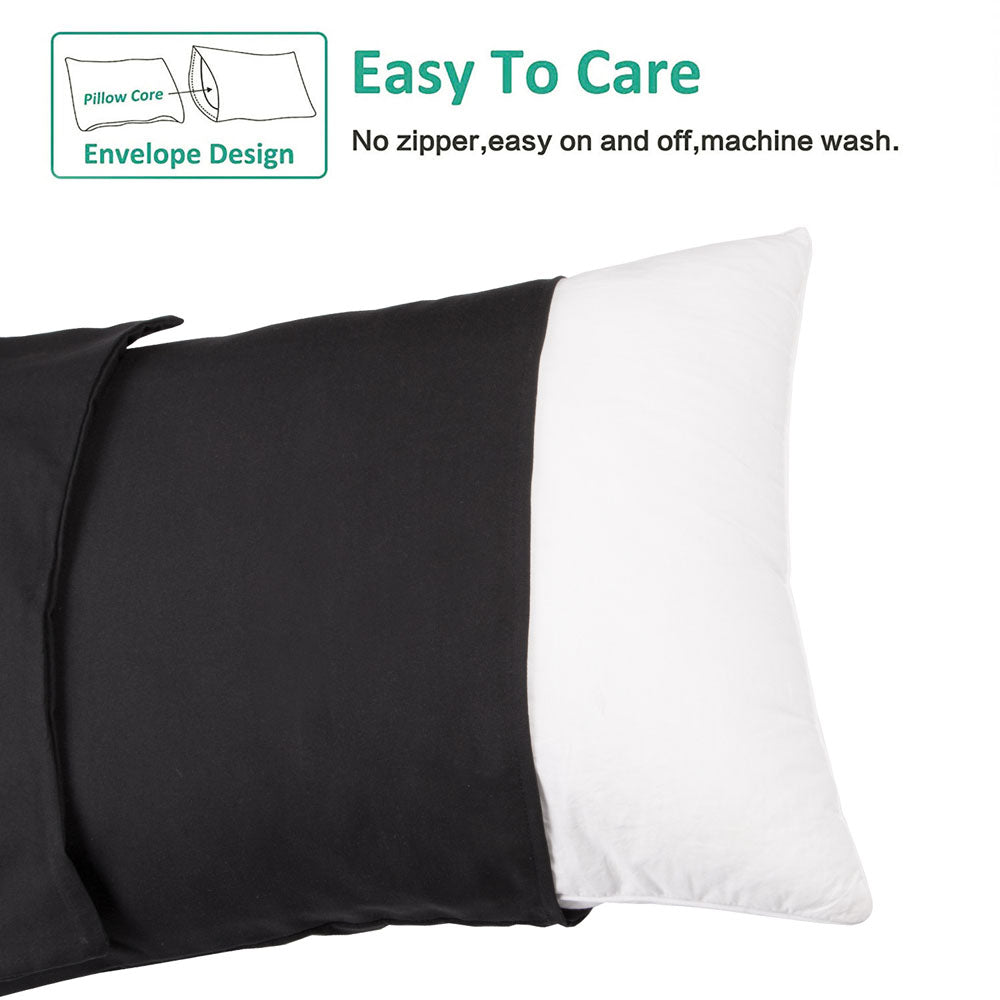 12 Pack Microfiber Pillowcases with Envelope Closure - Soft Hypoallergenic Pillow Covers - Queen Size Bedding Set for Home, Hotel & Travel - NTBAY®