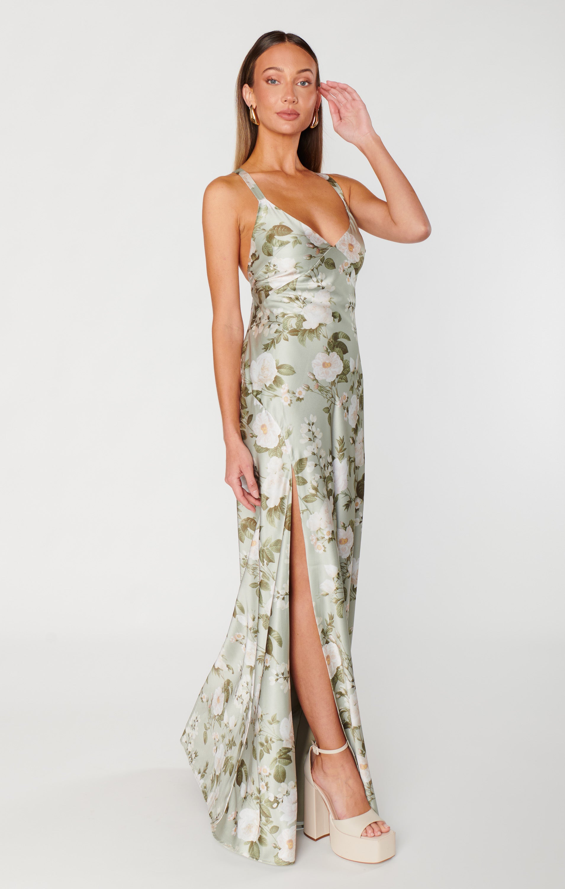 Anderson Maxi Dress with Floral Print - Elegant Secret Garden Design for Women | Perfect for Summer, Beach, and Casual Outings