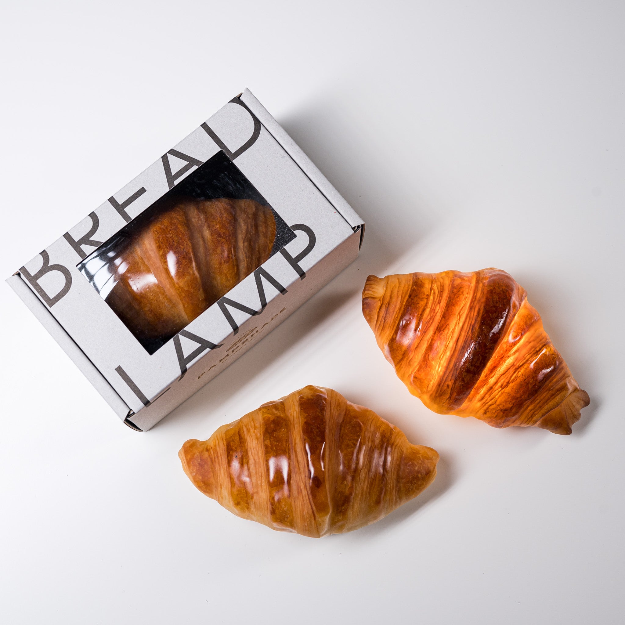 PAMPSHADE Realistic Bread Lamp - Croissant Shaped Decorative Light by Yukiko Morita | Perfect for Kitchen, Cafe & Cozy Home Decor