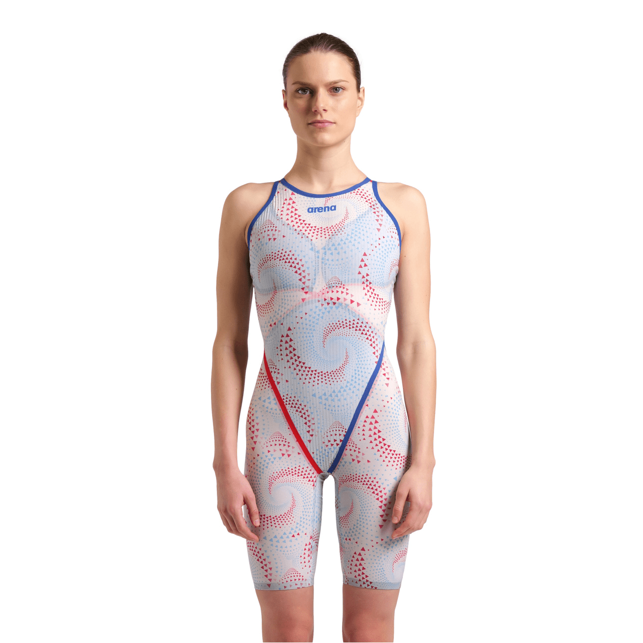 Arena Powerskin Primo Women's Open Back Kneeskin Competitive Swimwear - Limited Edition Fireflow Design for Training & Racing