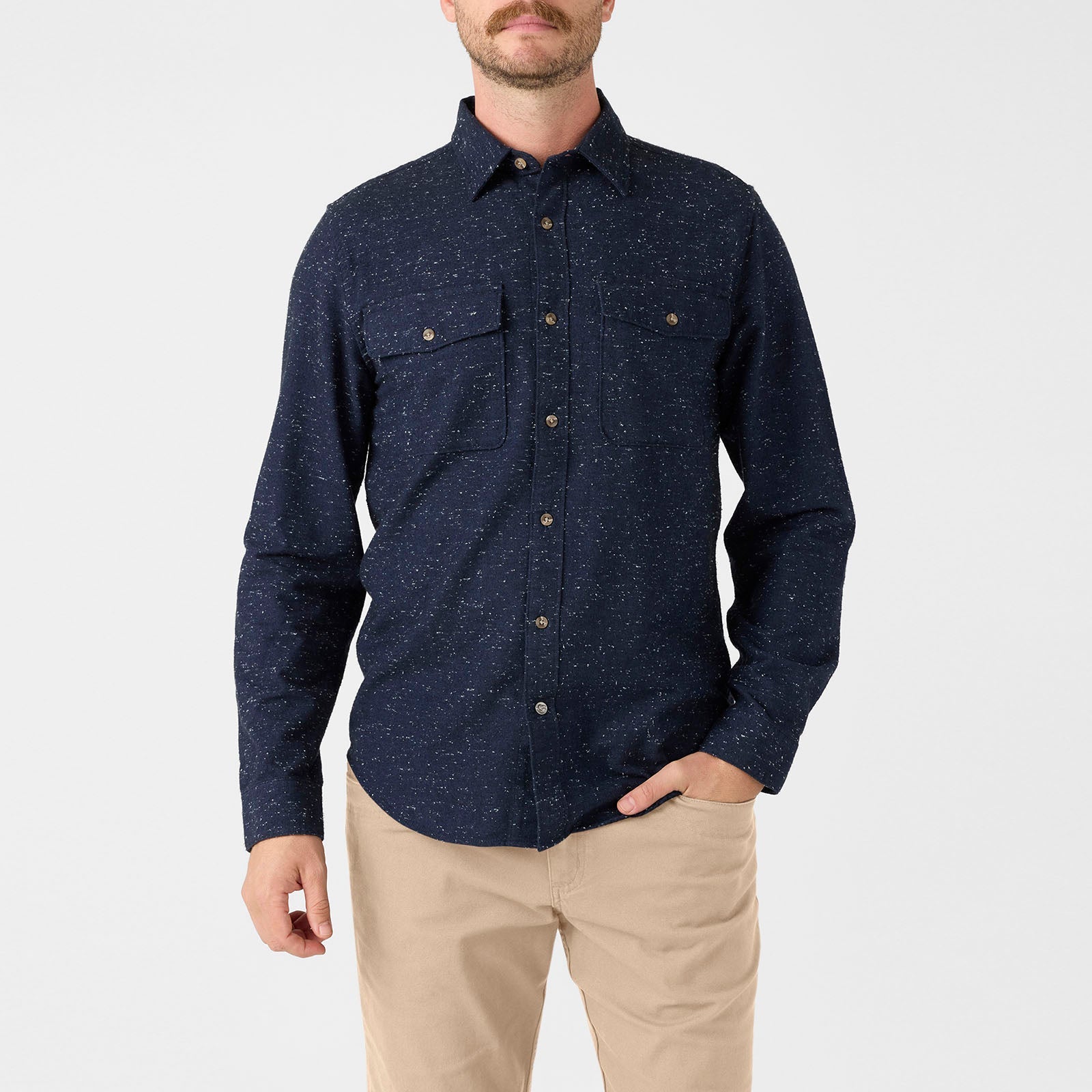 Everett Pocket Shirt for Men - Casual Button Down Shirt with Chest Pocket | Perfect for Office, Date Night & Weekend Outings