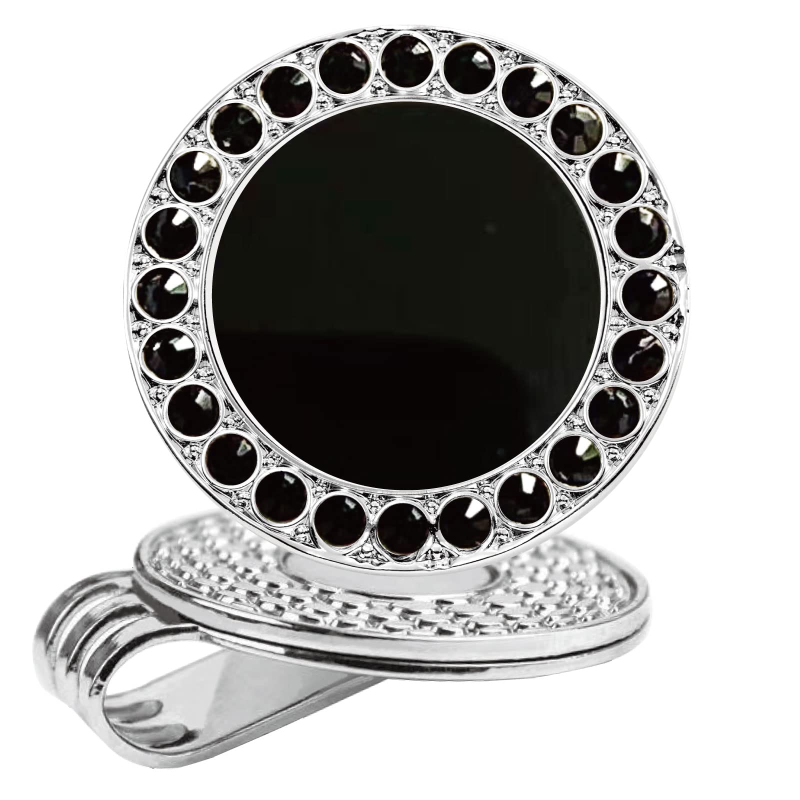 Pearl Crystal Golf Ball Marker Hat Clip - Premium Golf Accessories & Unique Golf Gifts for Women - Perfect for On-Course Style & Tournament Play