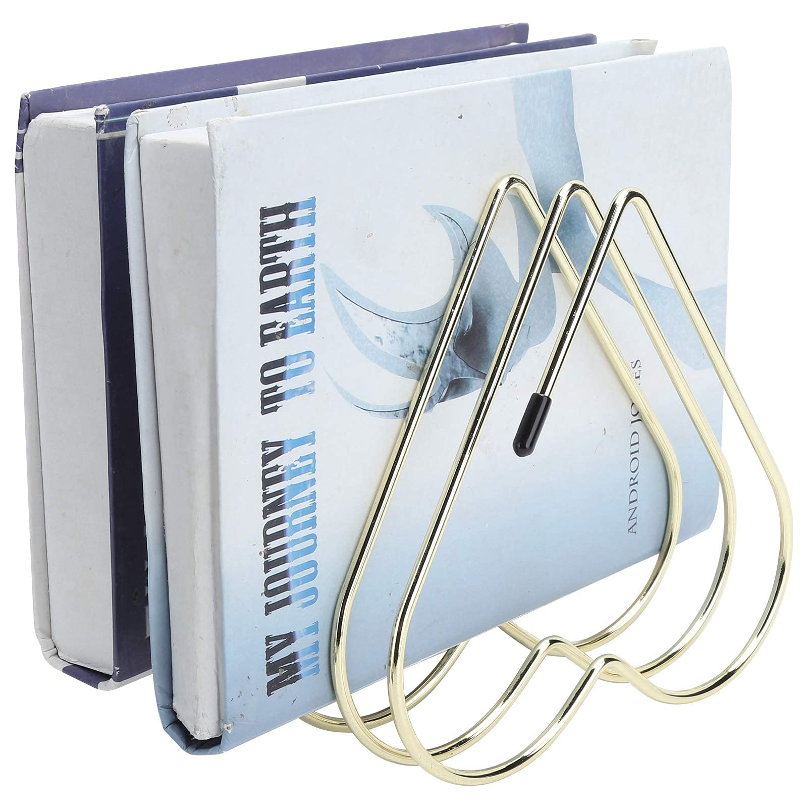 Heart Shaped Bookends - Decorative Book Holders for Home & Office, Unique Bookshelf Organizer for Desktop & Shelves | Perfect for Romantic Gifts, Wedding Decor & Reading Nook Accessories