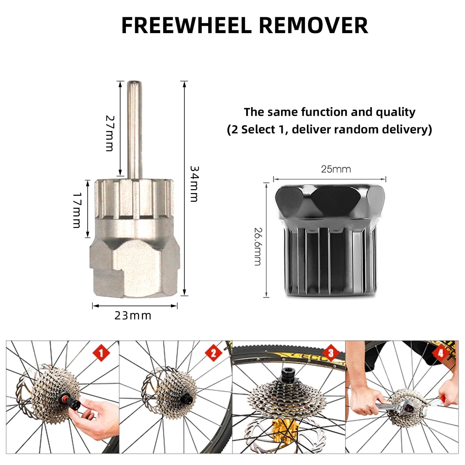 5-in-1 Bike Repair Tool Kit with Crank Puller, Cassette Remover & Chain Breaker - Professional Bicycle Maintenance Tools for Shimano, SRAM, Campagnolo - Perfect for Road Bikes, Mountain Bikes & Home Workshop Repairs