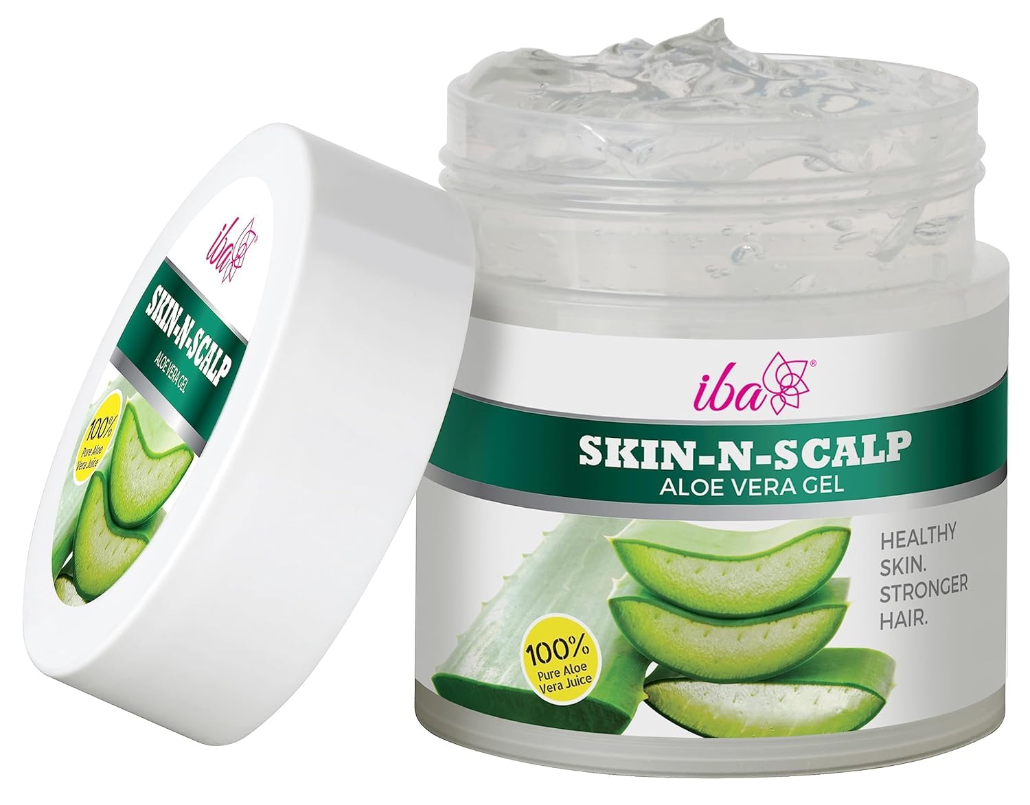 100% Pure Aloe Vera Gel for Face, Skin & Hair - 100g | Hydrating & Moisturizing Treatment for Glowing Skin, Healthy Scalp & Stronger Hair | Halal Certified, Vegan & Cruelty-Free | Perfect for Sunburn Relief, Daily Skincare & Hair Care Routine