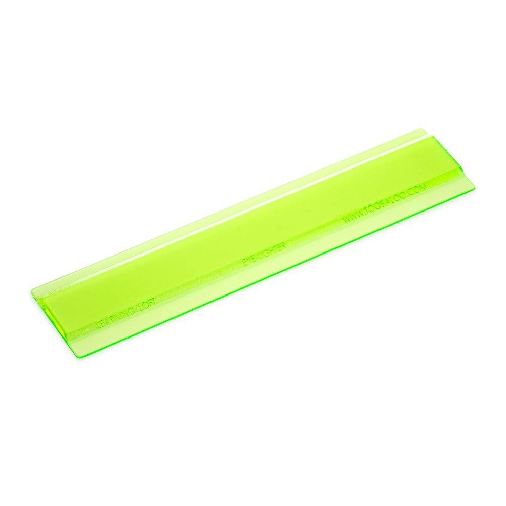 6 Pack Green Eye Lighter Colored Overlays for Reading - Improve Focus & Reduce Eye Strain for Students, Book Lovers & Dyslexia Readers