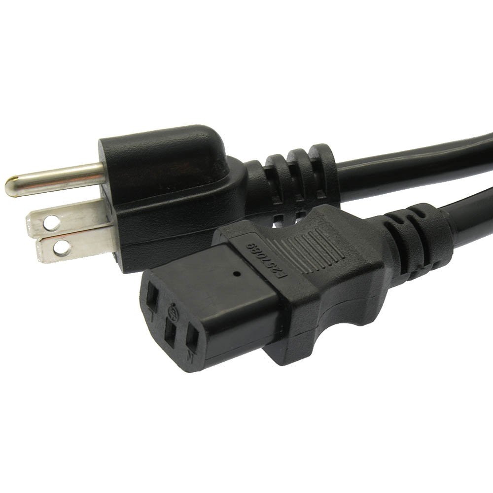 3FT Universal Power Cord 18 AWG Cable - 5-15P to C13 Premium Heavy Duty Power Cable for Skytech Gaming Chronos Mini PC - Perfect for Gaming Desktops, Workstations & Home Office Setup