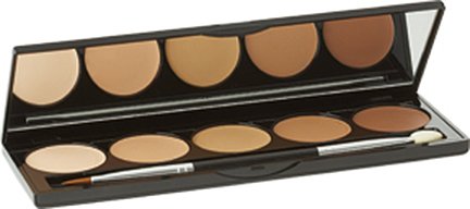 5 Shade Cream Contouring Palette for Light to Medium Skin Tones - Face Sculpting & Highlighting Makeup Kit for Professional Contouring & Natural Definition - Perfect for Daily Makeup & Special Occasions