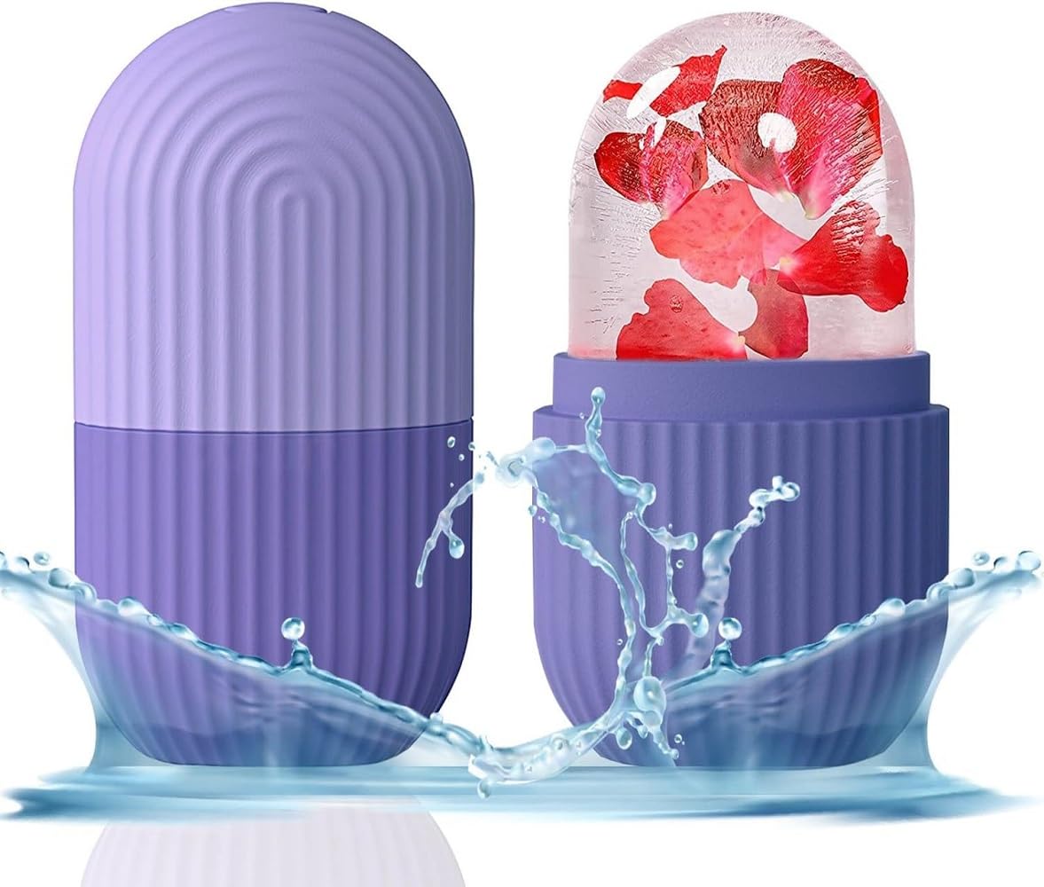CONSONANTIAM Ice Face Roller - Reusable Silicone Facial Massage Tool for Women | Cold Therapy for Glowing & Clear Skin | Beauty Skin Care & Puffiness Relief | Perfect for Morning Routine & Post-Workout Recovery