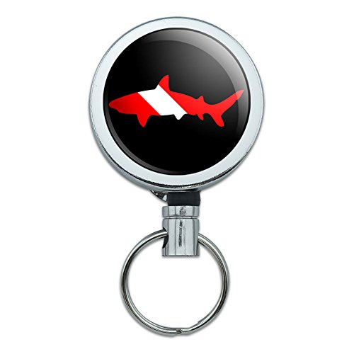 Shark Scuba Symbol on Black Diver Dive