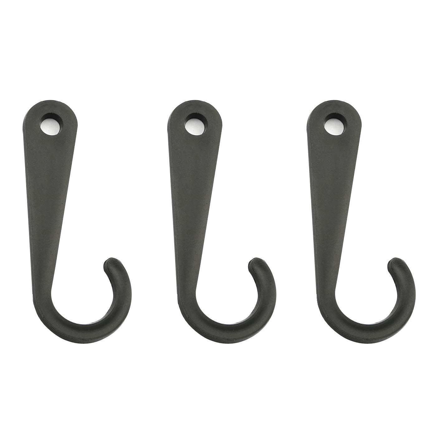 500PCS Black Plastic J-Hooks for Sock Display - 1 3/4 Inch Garden Sock Hangers - Perfect for Retail Stores, Farmers Markets & Holiday Decorations