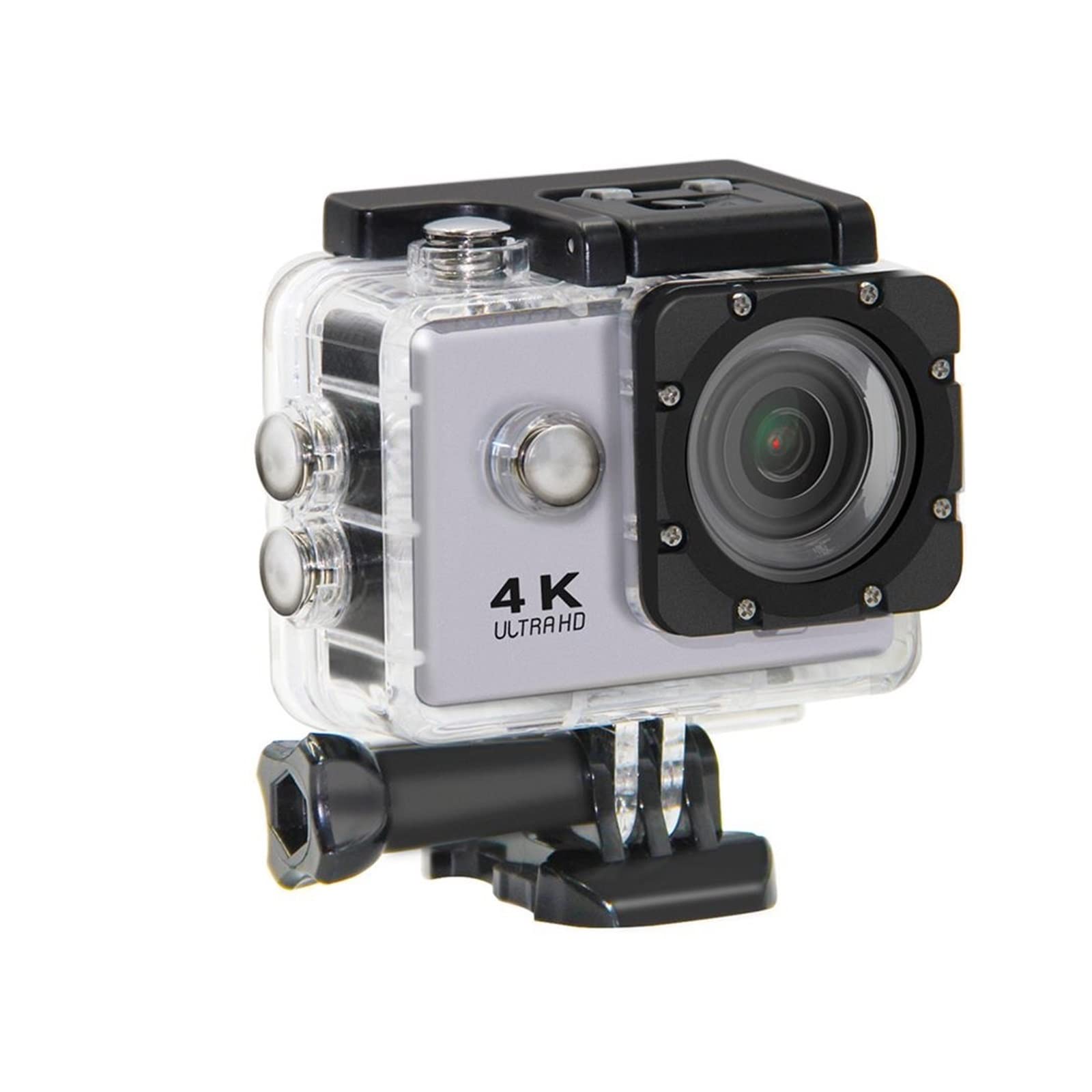 4K Ultra HD Action Camera - 1080P 30m Waterproof Sports Camera with 170° Wide Angle Lens & 2.0 Inch Screen - Infrared Night Vision Video Camcorder for Outdoor Adventures, Cycling, Skiing, and Extreme Sports (Black)