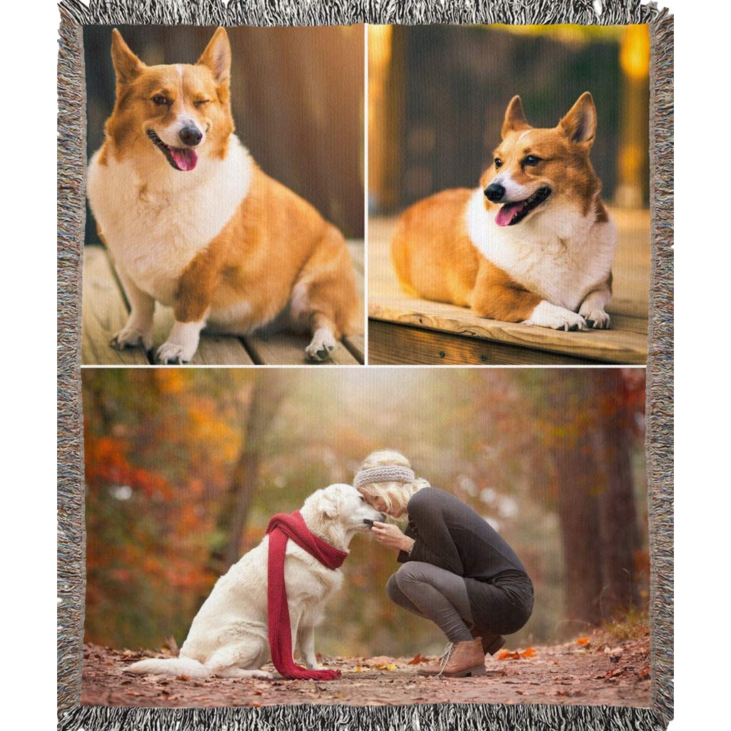 Personalized Photo Woven Blanket - Custom 50