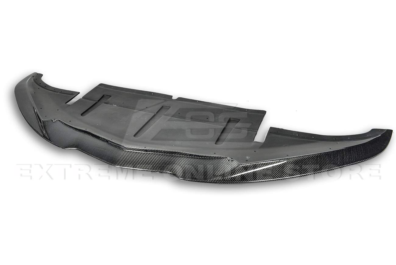 2014-2019 Chevrolet Corvette C7 Carbon Fiber Front Bumper Lower Lip Splitter - Aero Bottom Line Style Replacement Part | Perfect for Car Enthusiasts & Performance Upgrades