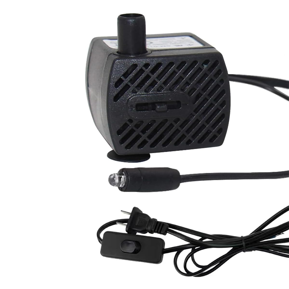 Ultra Quiet Mini Submersible Water Pump with 6Ft Power Cord - Perfect for Aquariums, Fish Tanks, Ponds, Fountains & Hydroponics | Create Gentle Water Flow for Relaxing Home Decor & Hydroponic Systems