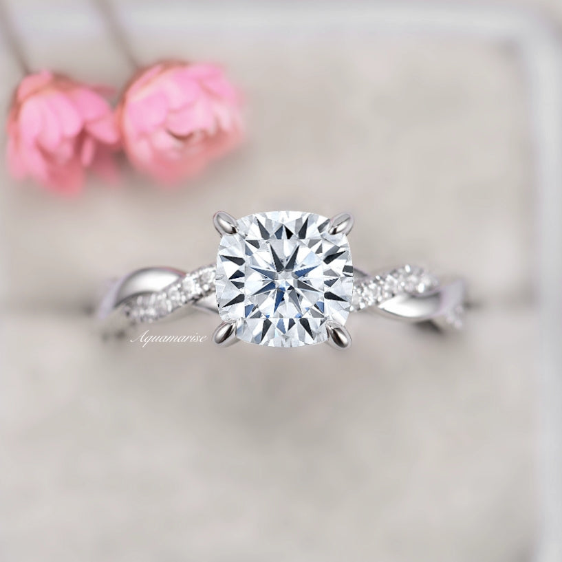 Sophia Lab Grown Diamond Engagement Ring - 14K White Gold IGI Certified for Women | Perfect Proposal, Wedding, Anniversary & Special Occasion Jewelry Gift