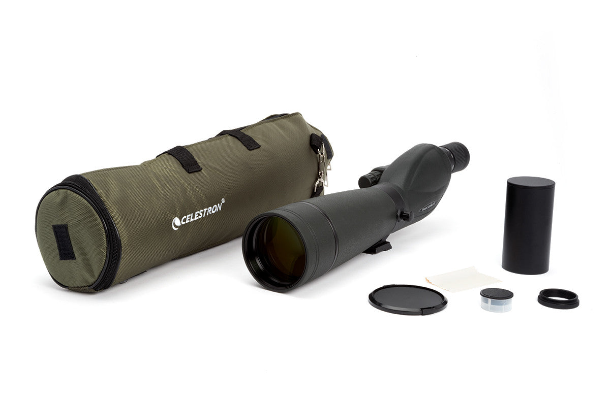 TrailSeeker 20-60x80 Straight Zoom Spotting Scope for Hunting, Bird Watching & Outdoor Adventures - High Power Magnification for Long Range Viewing