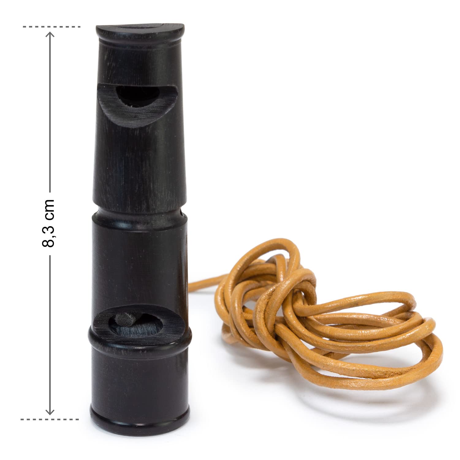 Buffalo Horn Dog Whistle with Lanyard - 3.5
