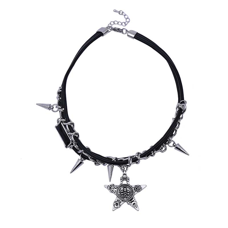SUMMERBLACK Y2K Gothic Punk Choker Necklace - Edgy Gothic Jewelry for Women | Perfect for Concerts, Rave Parties & Alternative Fashion