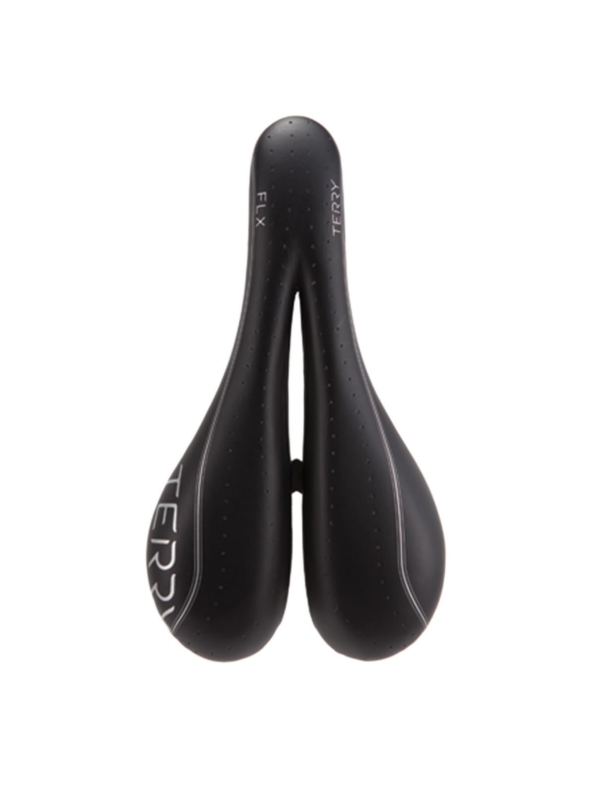 FLX Terry Bike Saddle for Women - Comfortable Gel Bicycle Seat with Black Leather Cover - Perfect for Road Bikes, Mountain Bikes & Commuting - Flexible & Shock-Absorbing Design for Long Rides