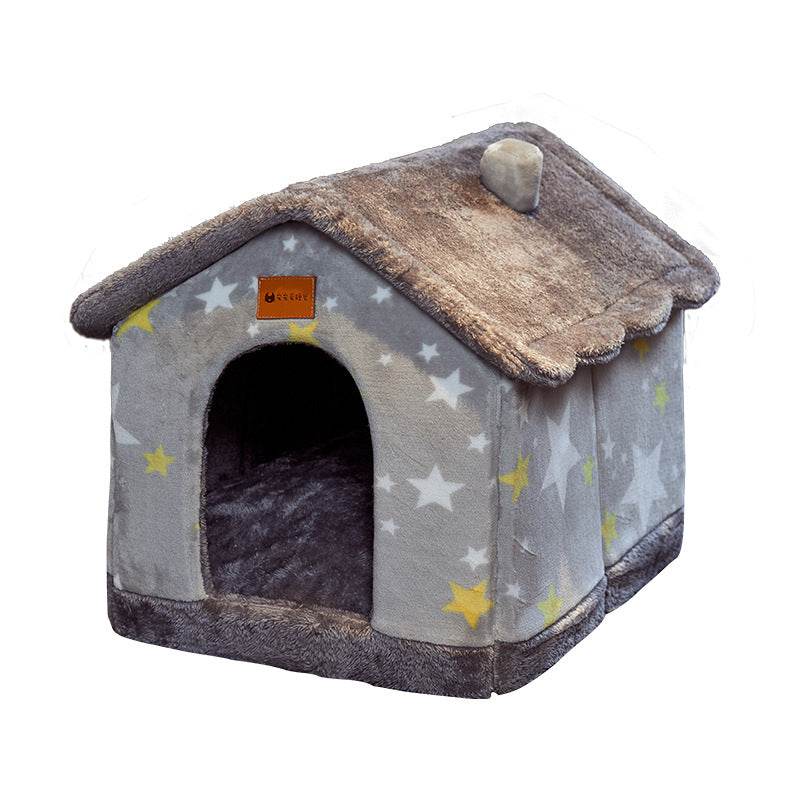 Foldable Pet Bed House - Portable & Washable Dog Cat Bed for Small Medium Pets - Perfect for Travel, Camping & Home Use