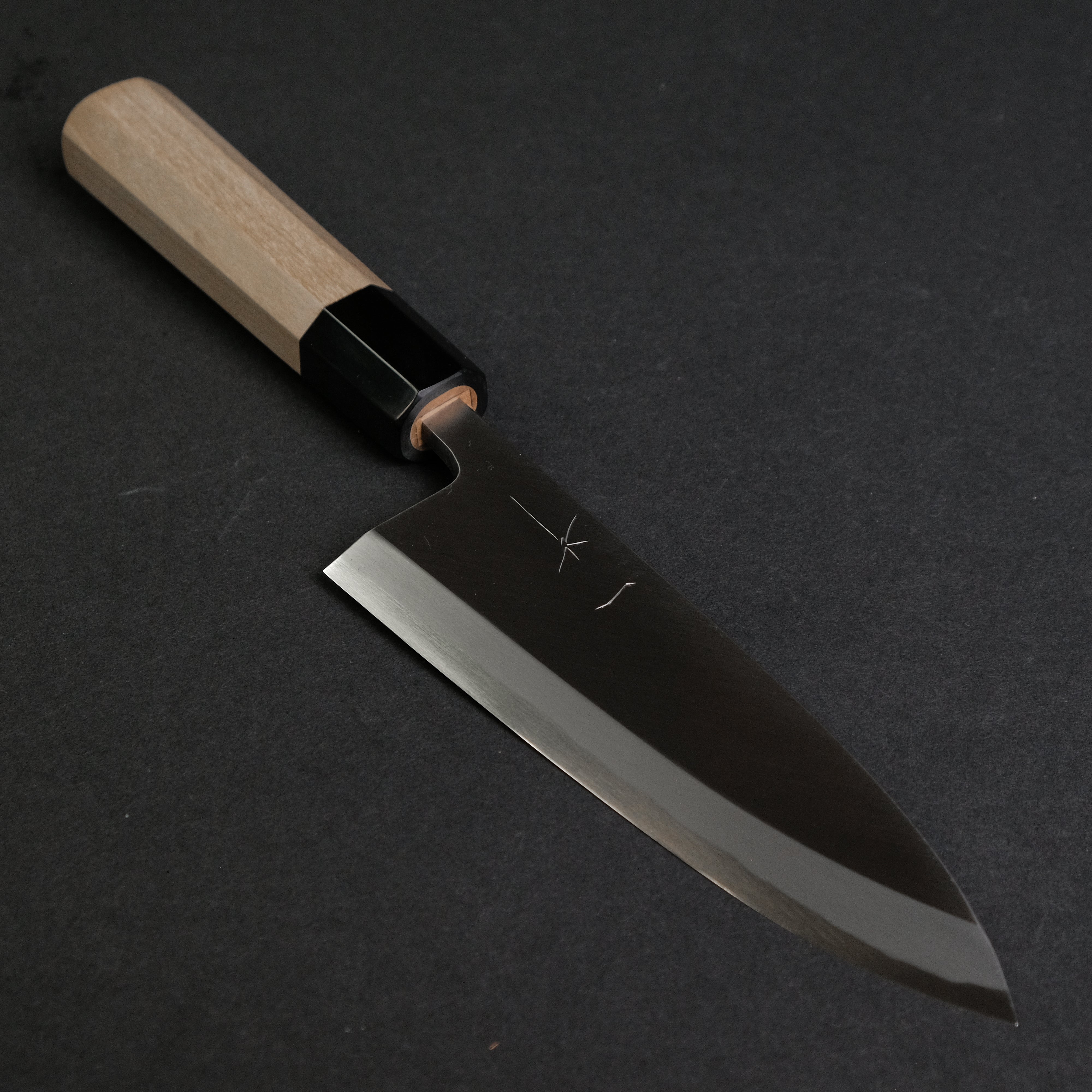 Hitohira Togashi White #2 Deba Knife 165mm - Japanese Chef Knife with Ho Wood Handle & Saya Scabbard - Perfect for Sushi, Fish Filleting & Japanese Cuisine