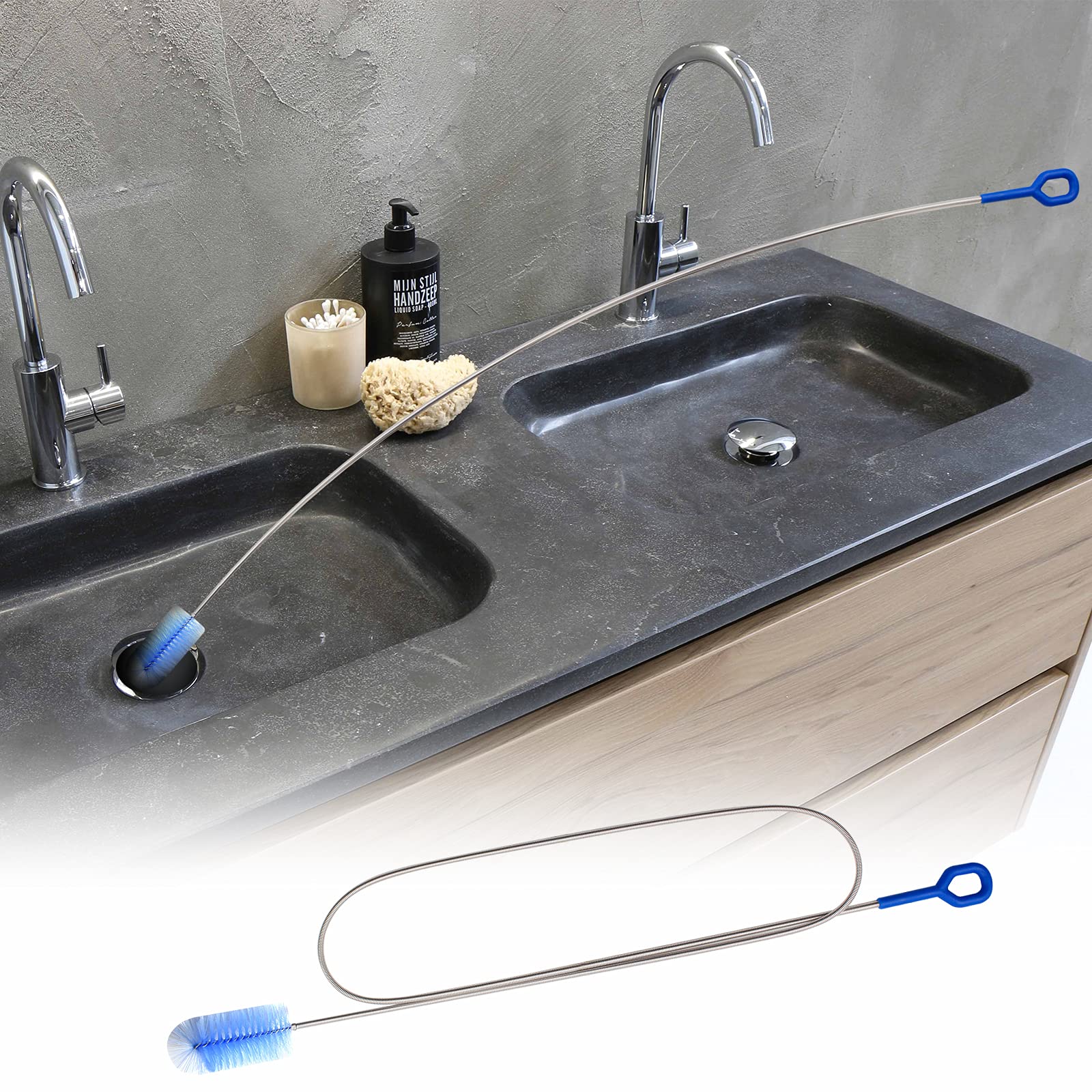 Daily Treasures Spring Pipe Drain Snake Tool - Multifunctional Sink & Sewer Clog Remover with Cleaning Claw | Perfect for Kitchen, Bathroom & Outdoor Drain Maintenance