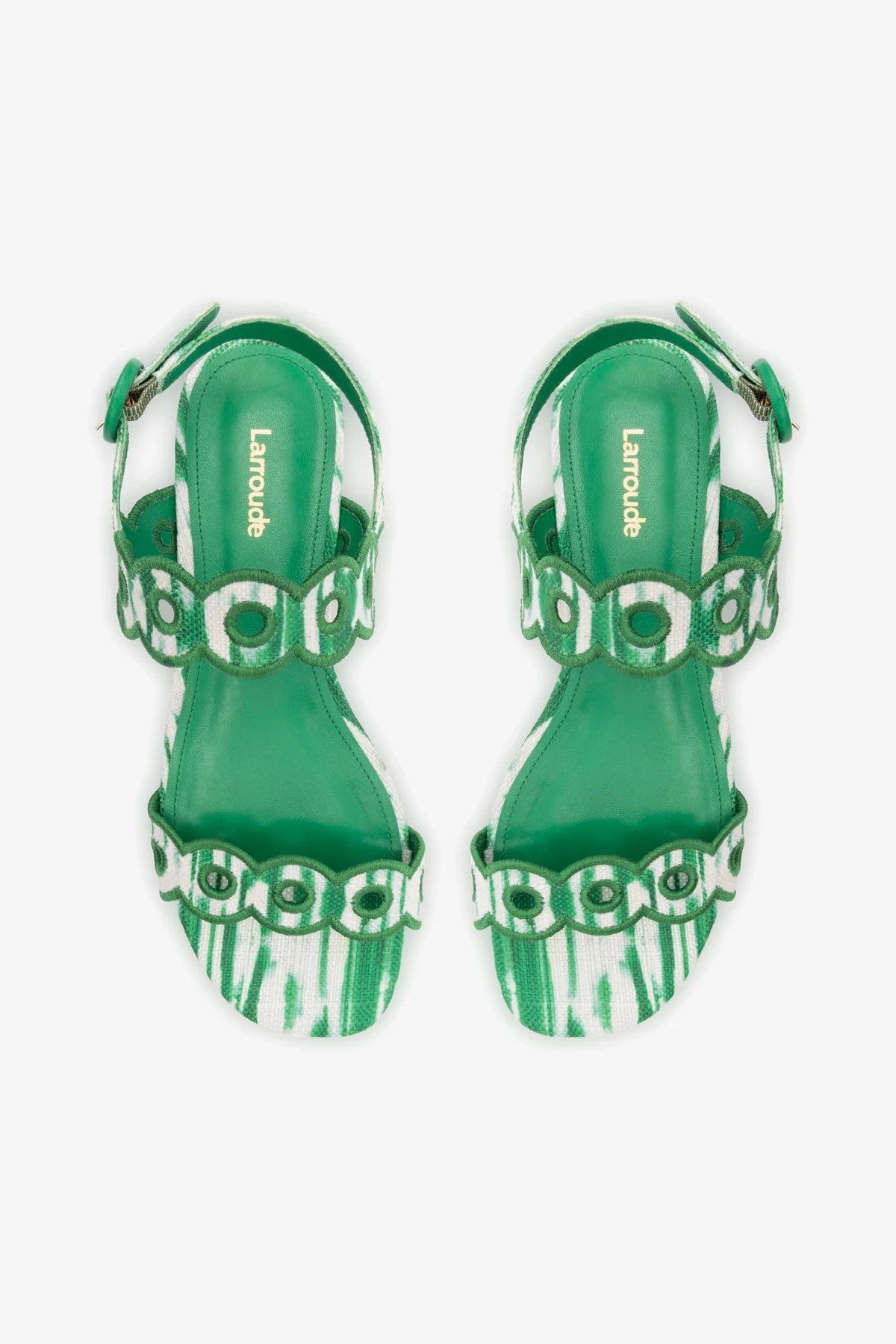 Florence Tie Dye Evergreen Raffia Flat Sandal - Women's Bohemian Summer Beach Sandals for Vacation, Wedding & Casual Outings