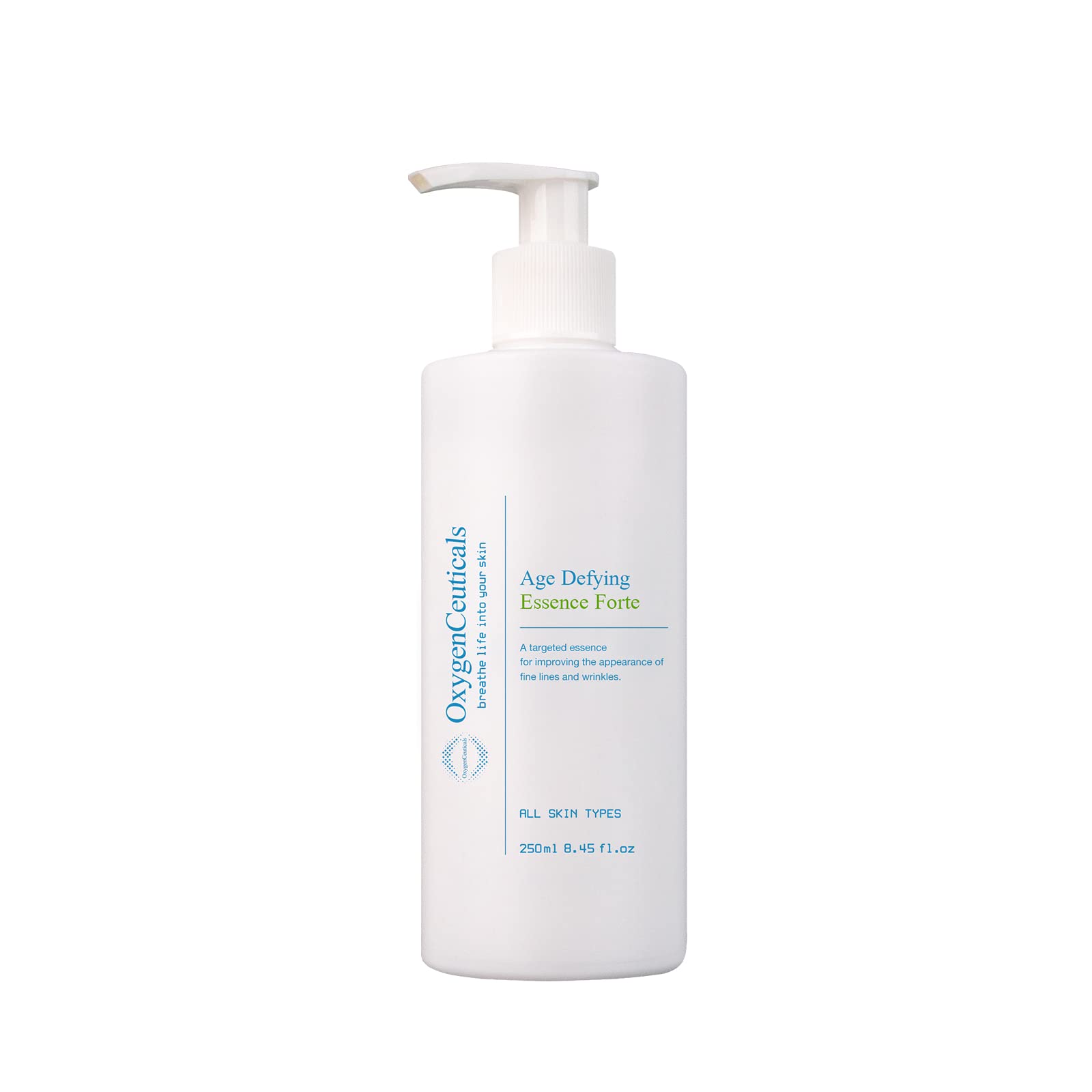 Best Anti-Aging Serum for Face & Neck - Age-Defying Essence Forte with Hyaluronic Acid & Collagen, Wrinkle Reduction Treatment for Sensitive, Dry & Combination Skin (250ml/8.45oz) - Perfect for Night Routine & Daily Skincare Regimen
