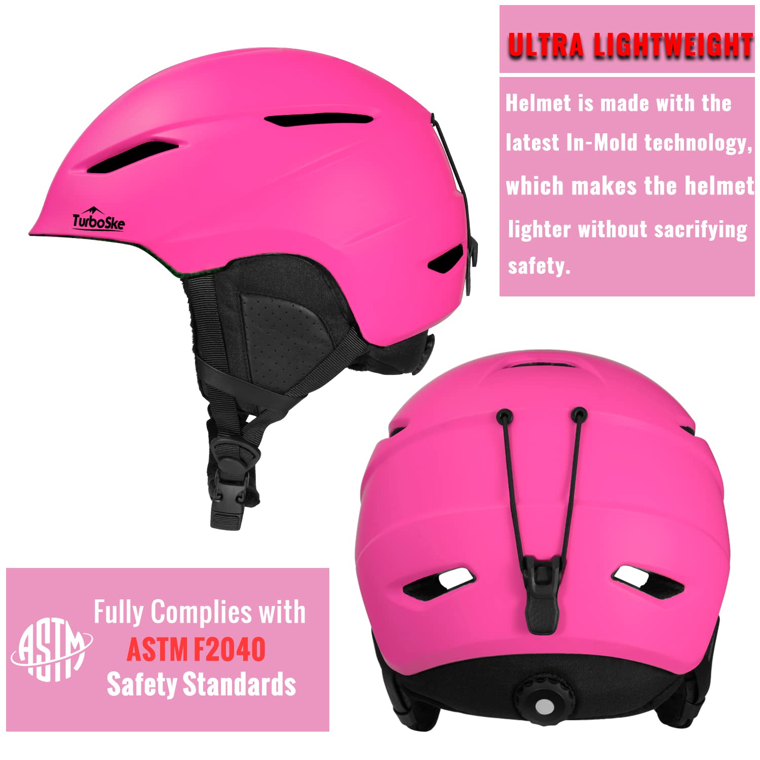 Best Ski & Snowboard Helmet for Men, Women & Youth - Lightweight ASTM Certified Snow Sports Helmet with Audio Compatibility | Perfect for Skiing, Snowboarding & Winter Sports