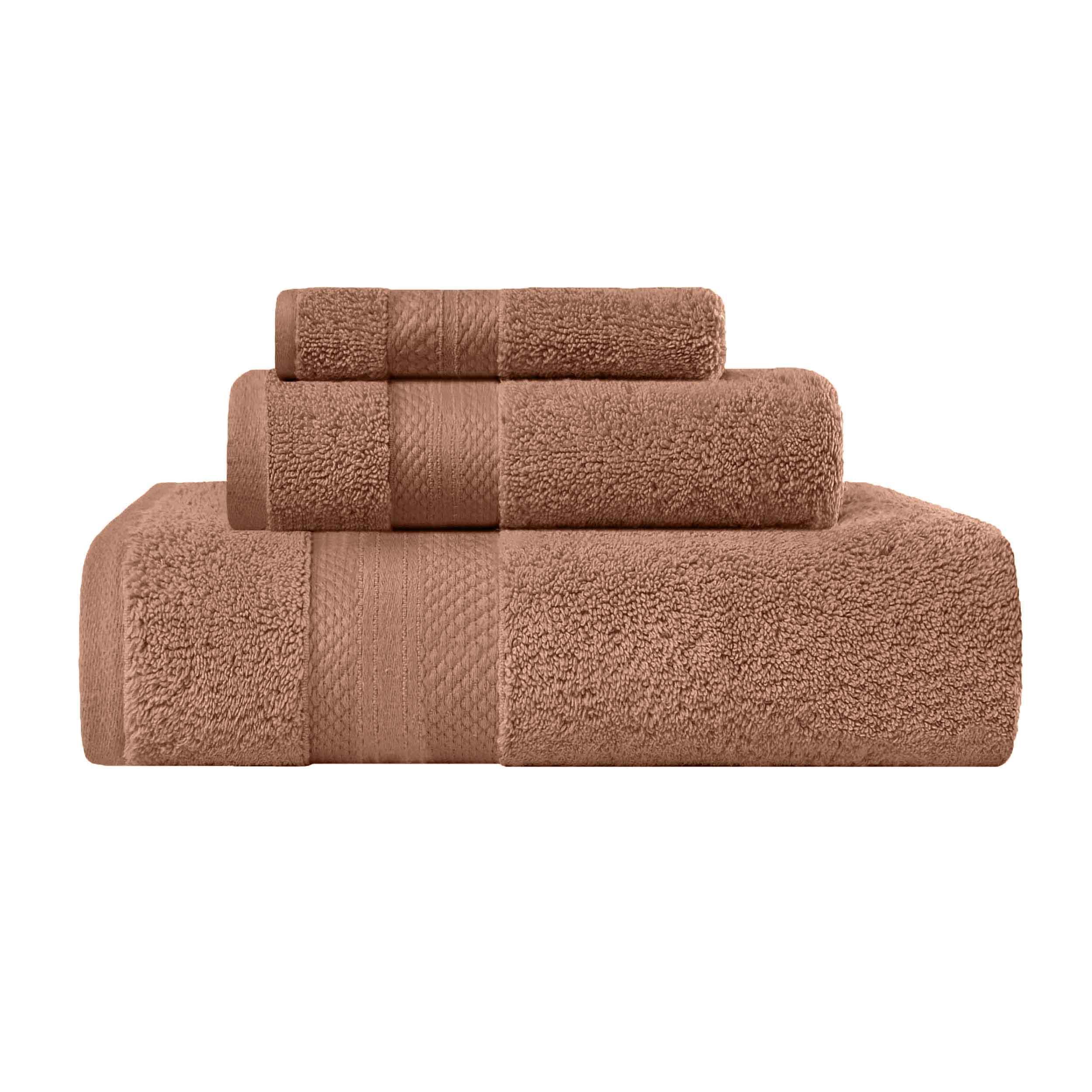 Premium Turkish Cotton 3-Piece Ultra Plush Bath Towel Set - Highly Absorbent, Soft & Luxurious for Spa, Bathroom & Beach Use