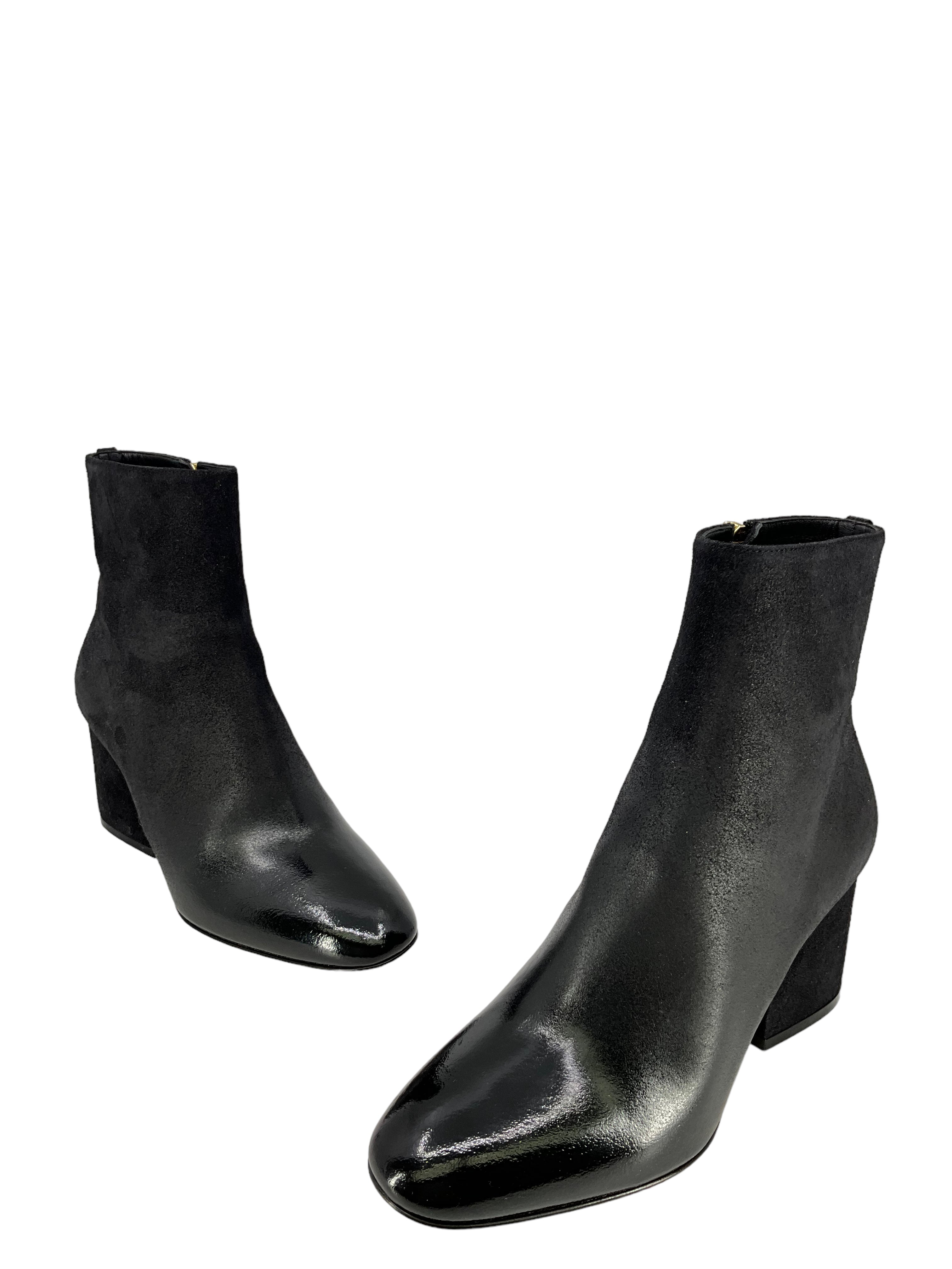 Salvatore Ferragamo Pisa Suede Booties Women's Size 6 | Genuine Leather Ankle Boots for Fall & Winter | Perfect for Office, Date Night & Casual Outfits